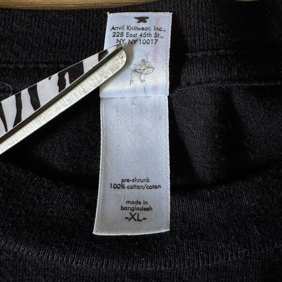 Y2K Jay Z Hello Brooklyn Rap Tee Black and Gold Size XL Anvil Tag Hip Hop Band - Picture 4 of 5